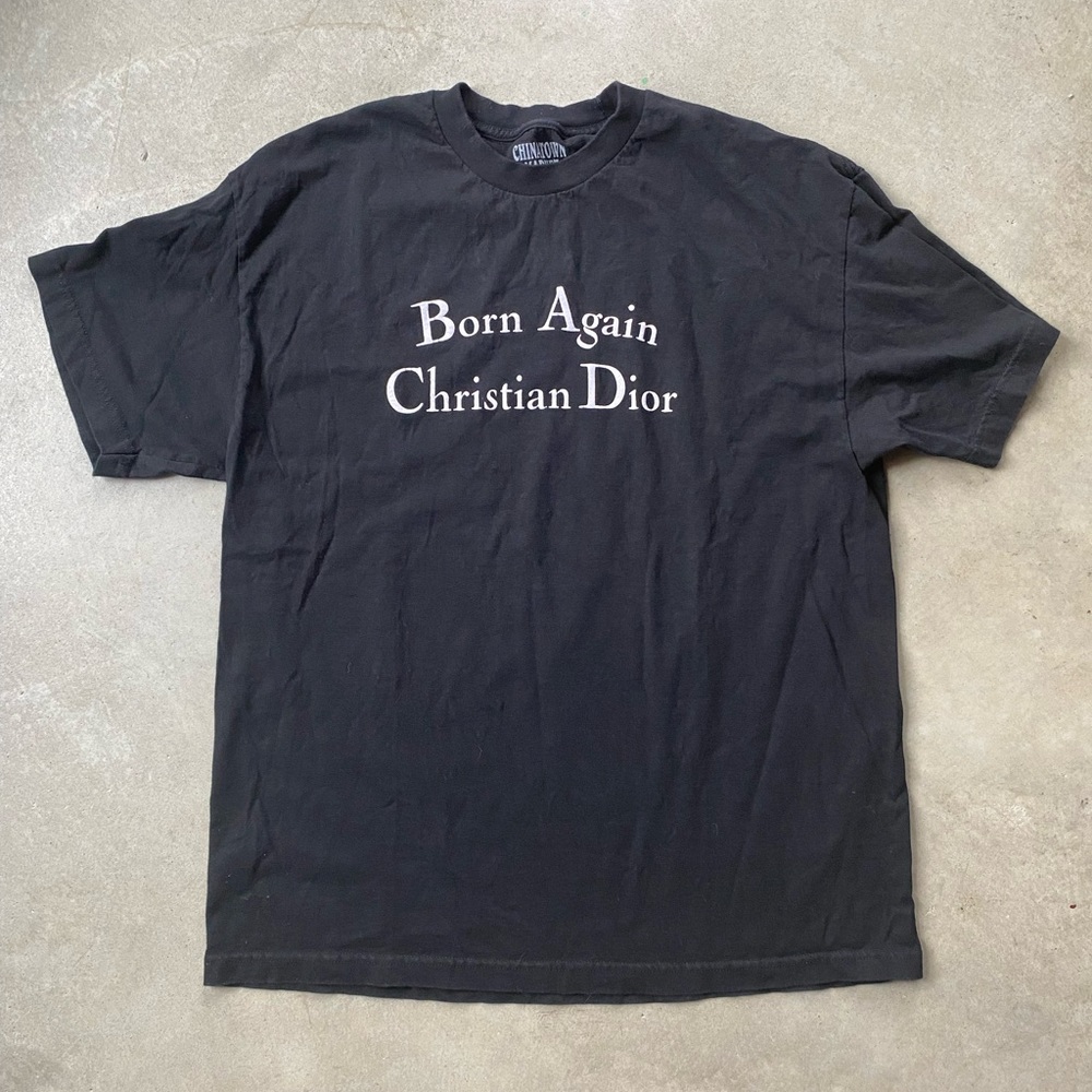 Born Again Christian Dior Chinatown Market Tee XL